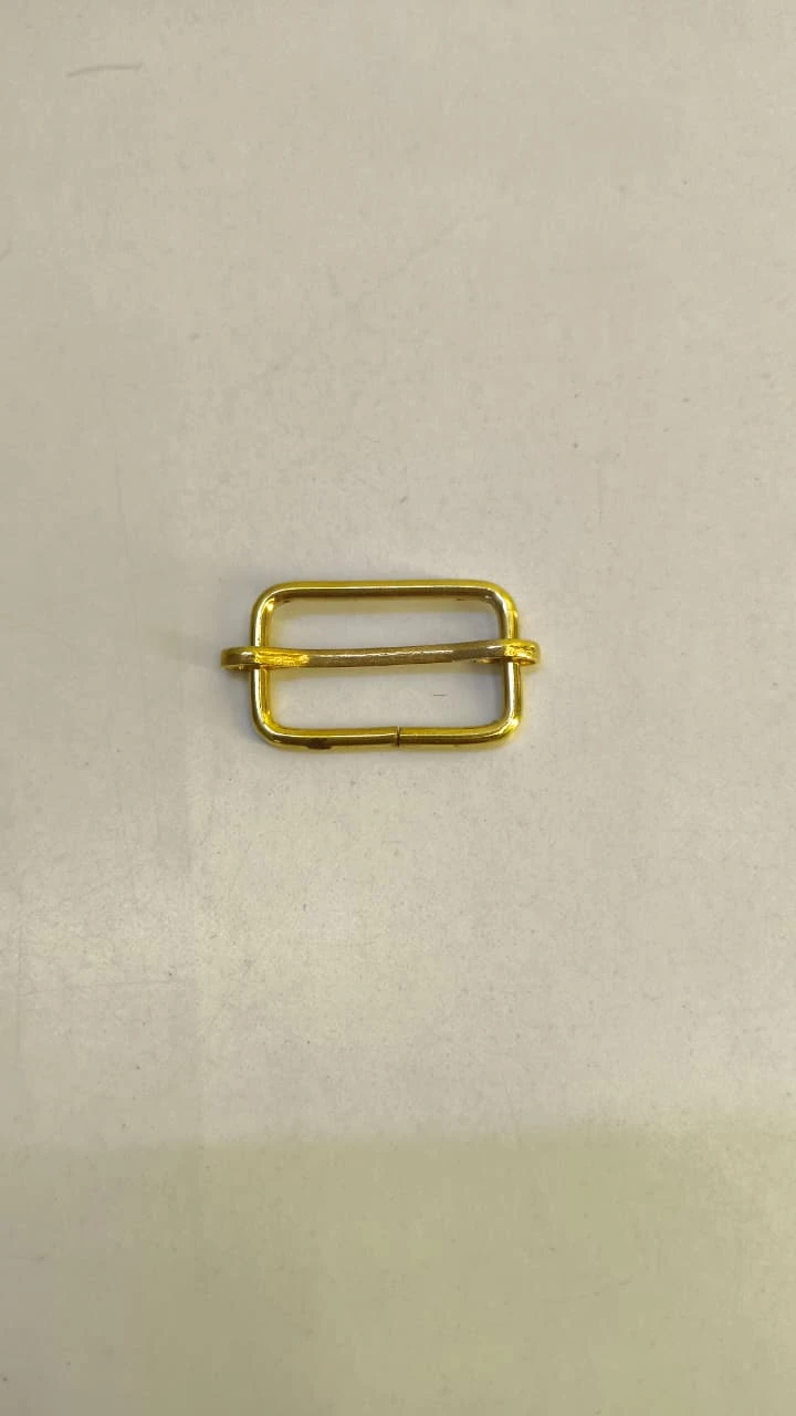 Adjuster (Belt/niwar strip adjuster- 1 inch)-golden (pack of 5 piece)