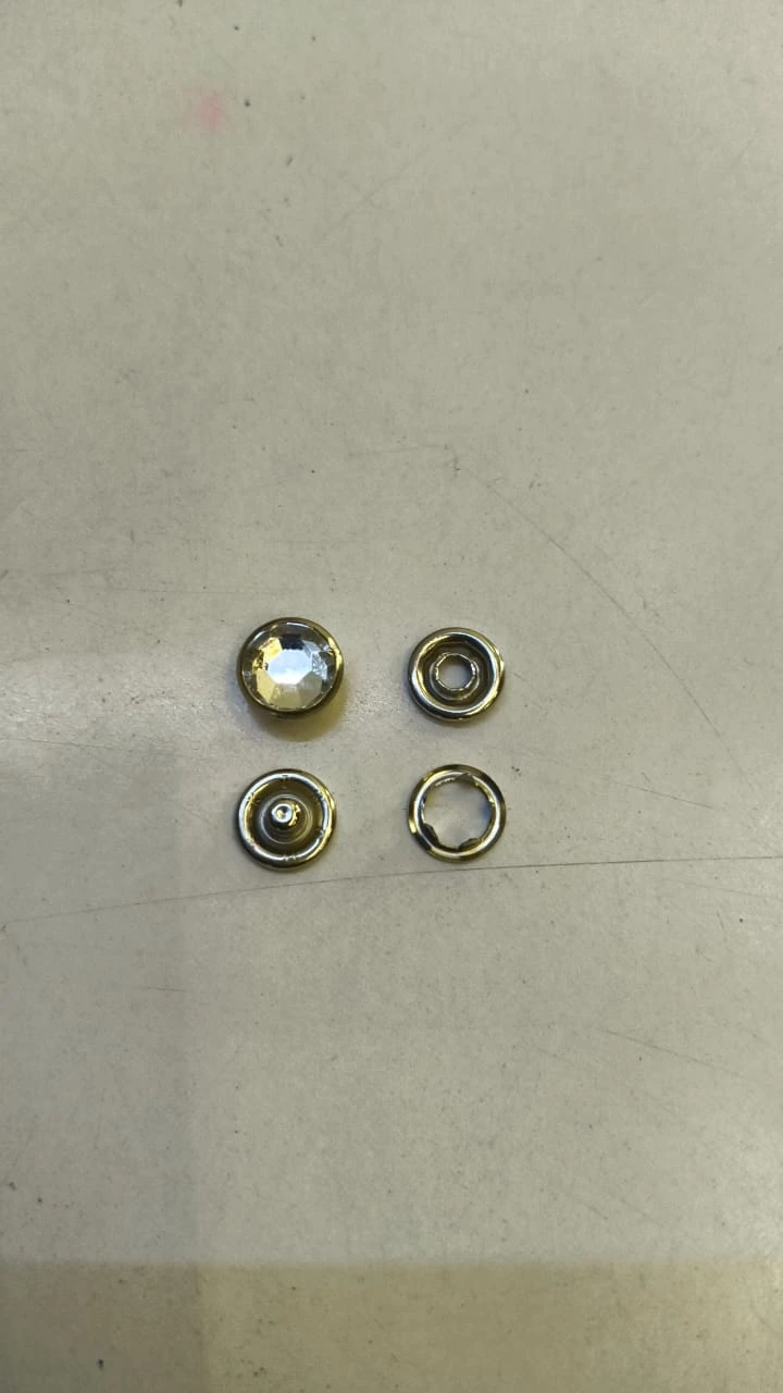 Button (snap button-medium)- silver (pack of 5 piece)