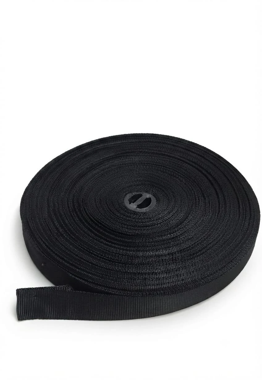 Belt (niwar strip- 1 inch)- black (pack of 5 meter)
