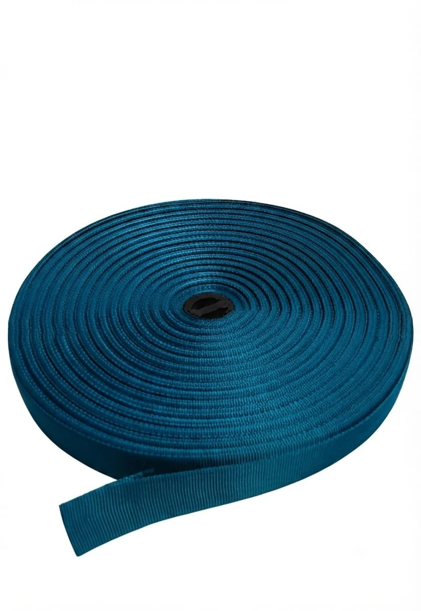 Belt Roll  (niwar strip- 1 inch)- deep teal blue (1 roll)