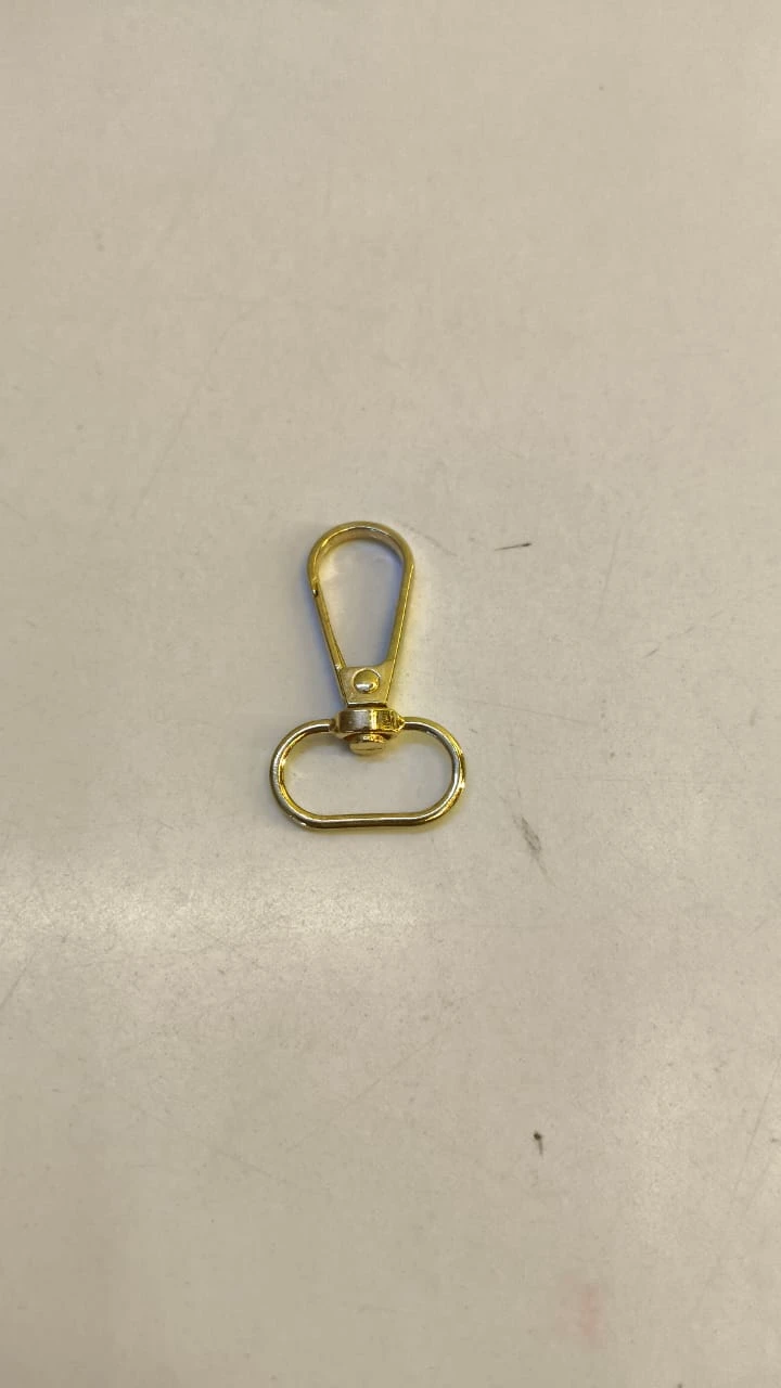 Lobster (dog hook -1 inch)-golden (pack of 5 piece)