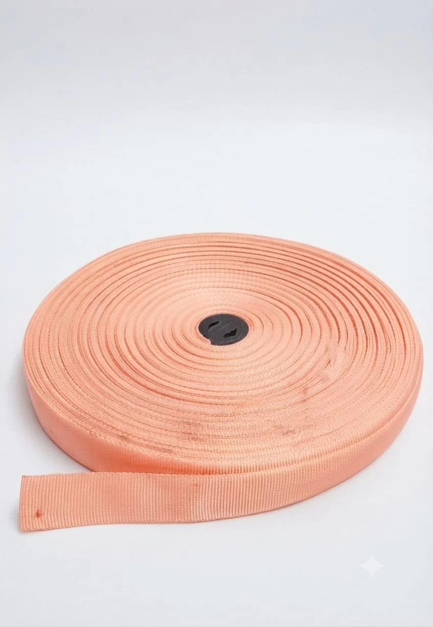 Belt Roll (niwar strip- 1 inch)- peach color (1 roll)