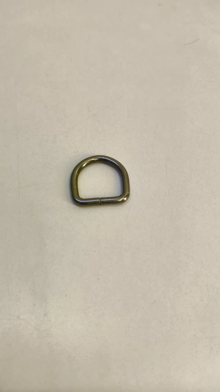 Belt Ring (D ring -0.75 inch)-black (pack of 5 piece)