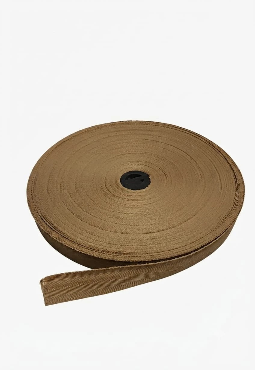 Belt Roll (niwar strip- 1 inch)- Mud/Biscuity brown (1 Roll)