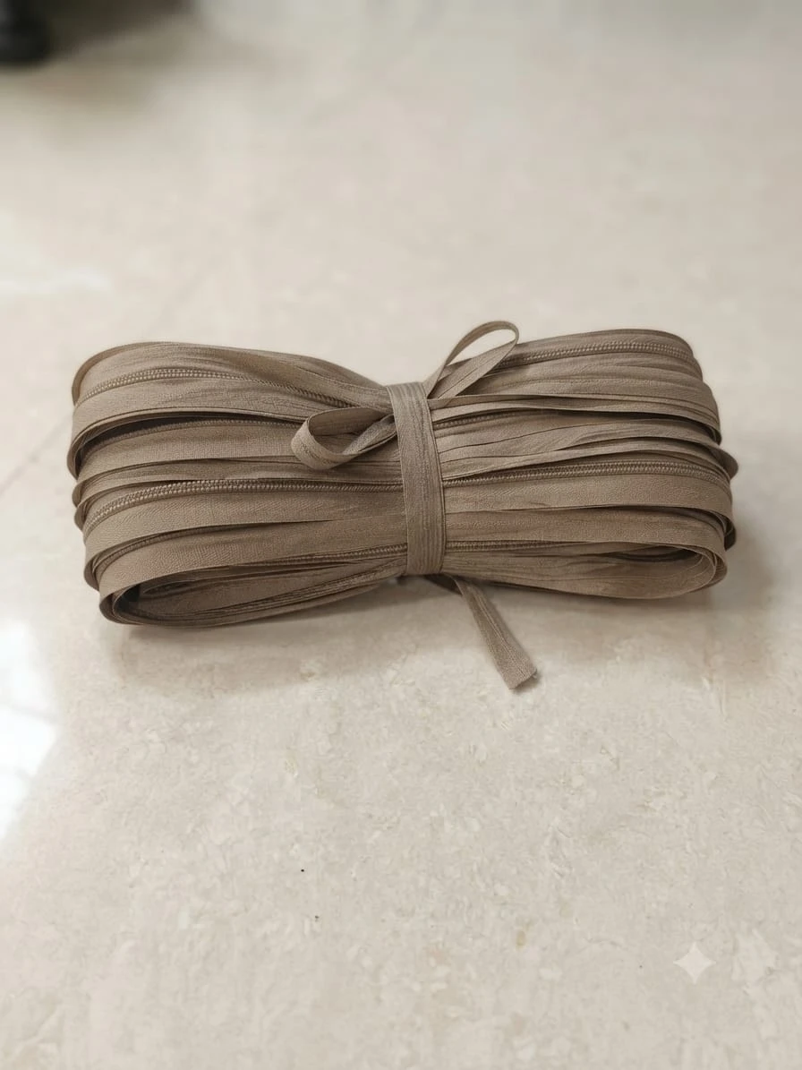 Zip (Chain-5 no.)- taupe beige (pack of 5 meter)