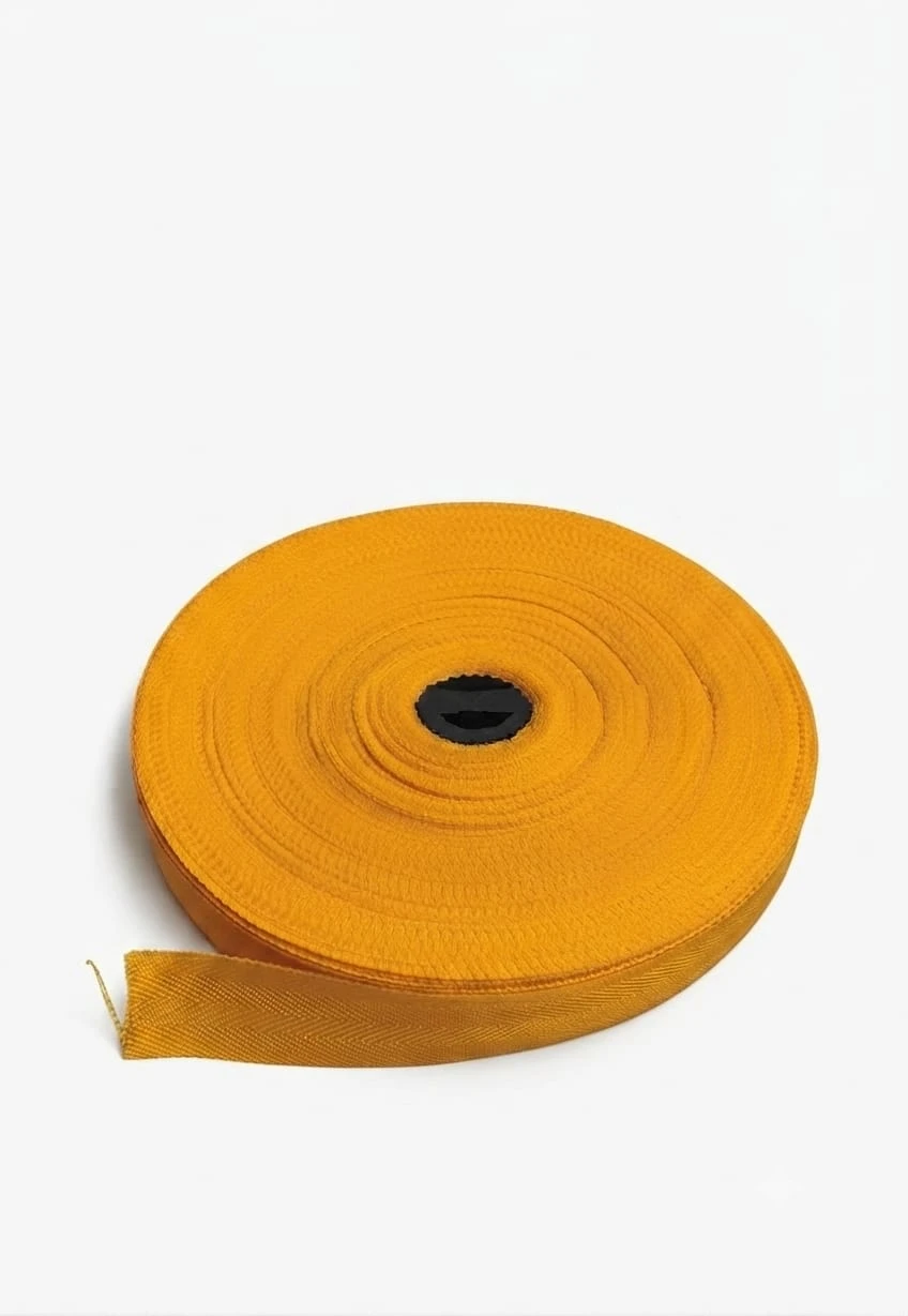 Belt Roll (niwar strip- 1 inch)- bright yellow (1 roll)