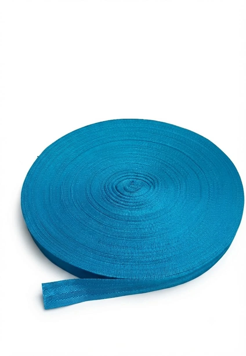 Belt Roll  (niwar strip- 1 inch)- cerulean blue (1 roll)