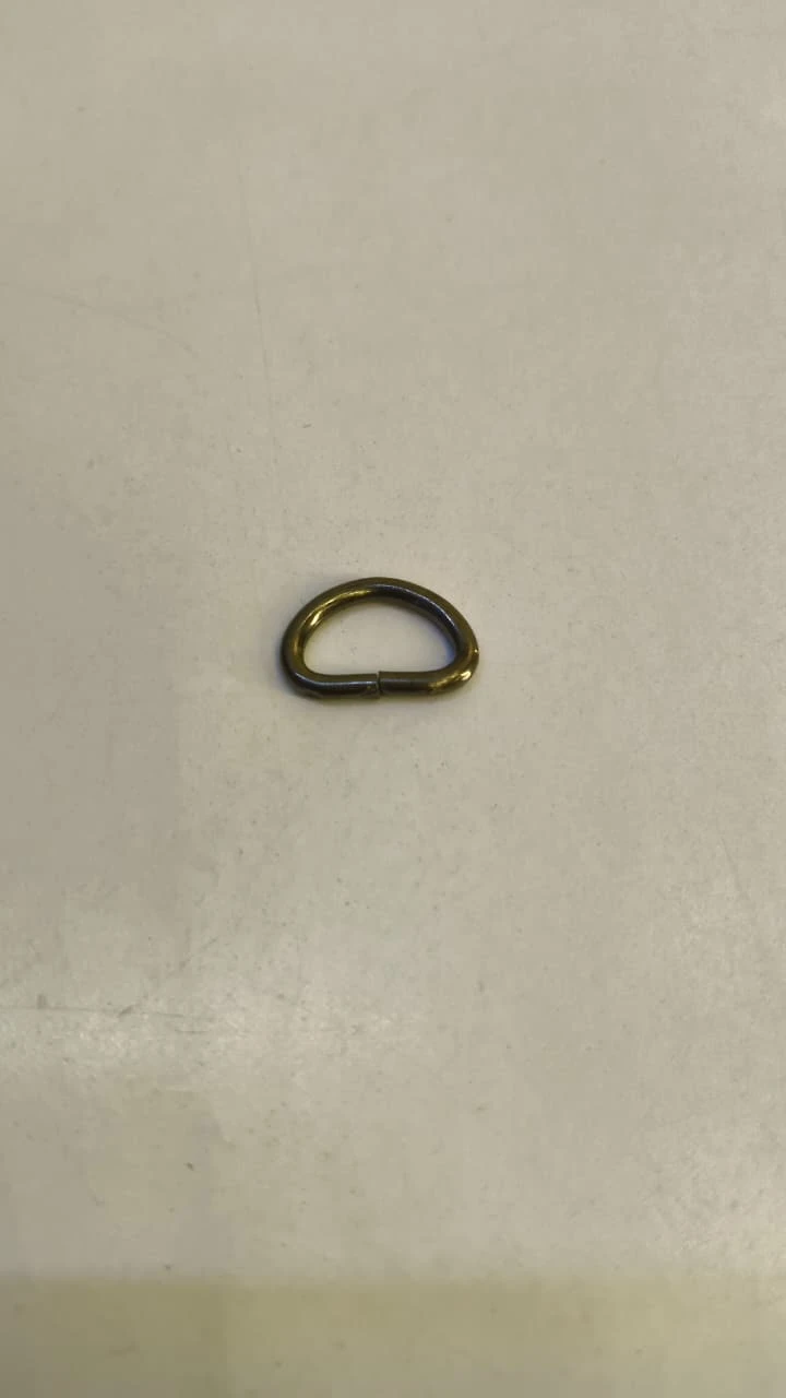 Belt Ring (D ring -0.5 inch)-black (pack of 5 piece)
