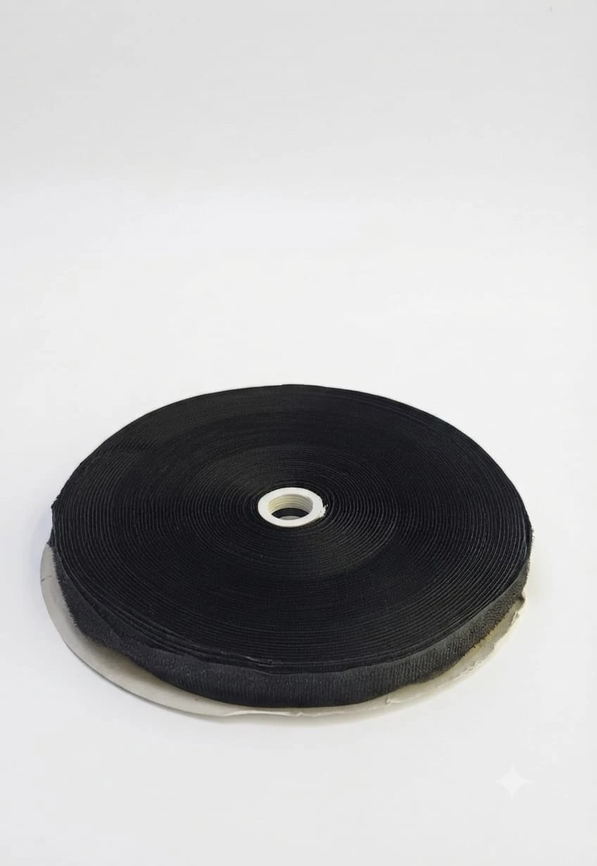 Velcro Roll (velcro tape- 1 inch)-Black (1 Roll)