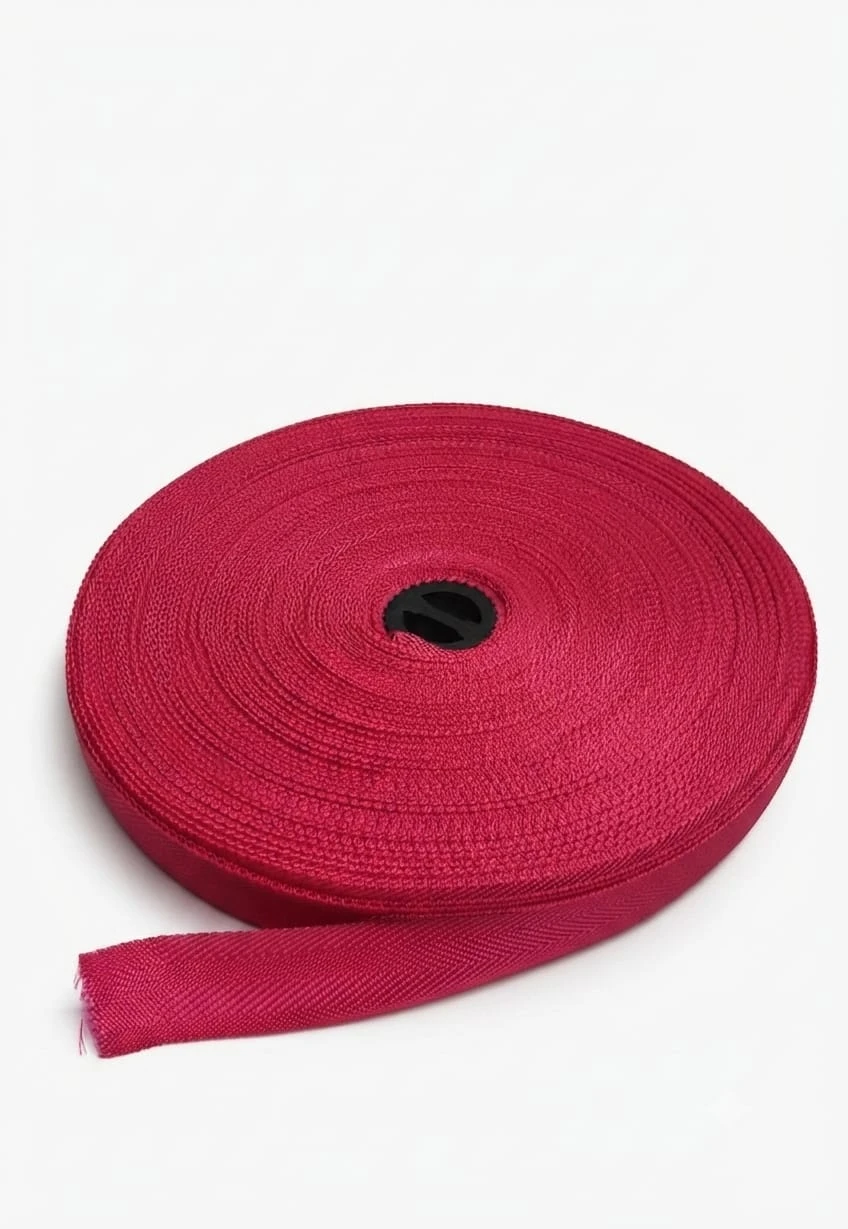 Belt Roll (niwar strip- 1 inch)- rani pink (1 roll)