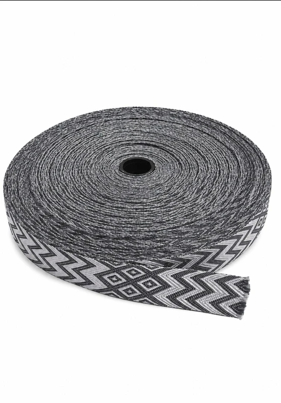 Belt Roll (niwar strip roll- 1.5 inch)- charcoal grey (1 roll)